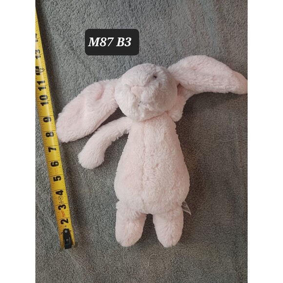 jellycat london plush animal stuffed toy soft pink rabbit rattle 11" - Picture 8 of 8